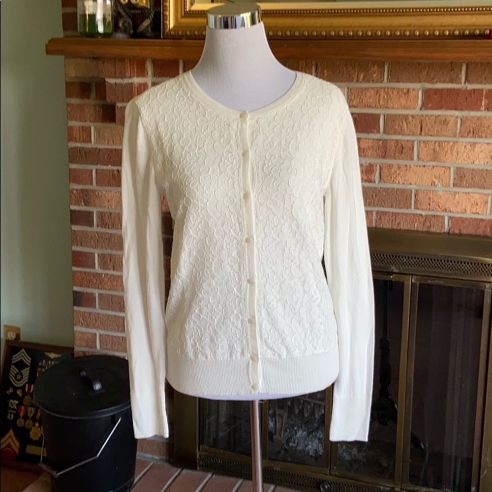 Merona  lace front cardigan boho size M